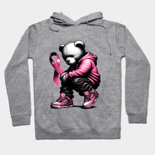 Breast Cancer Awareness Teddy Bear Hoodie